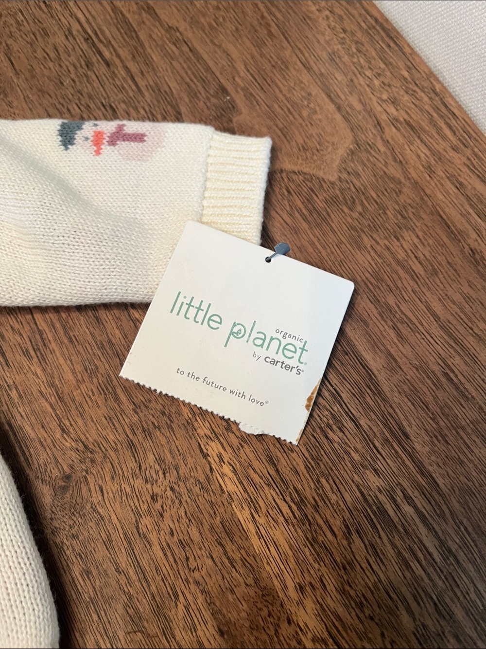 Little Planet Cream Snowman Knit Sweater & Gray Knit Pants Set - Picture 6 of 8